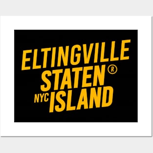 Eltingville, Staten Island - Modern Cursive Minimal Design - New York Posters and Art